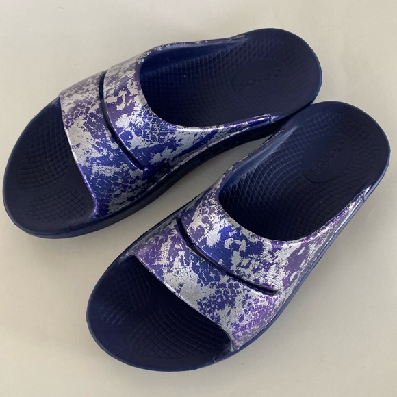 OOFOS OOAHH Slide Sandals Size W7 M5 - Picture 3 of 8